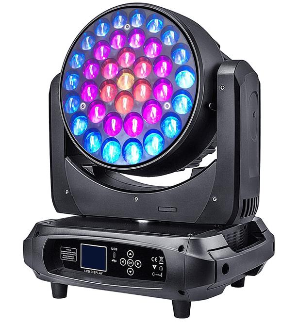 WASH с вращающейся головой и зум-светодиодом 37*15 Вт PolarLights PL-L3715B